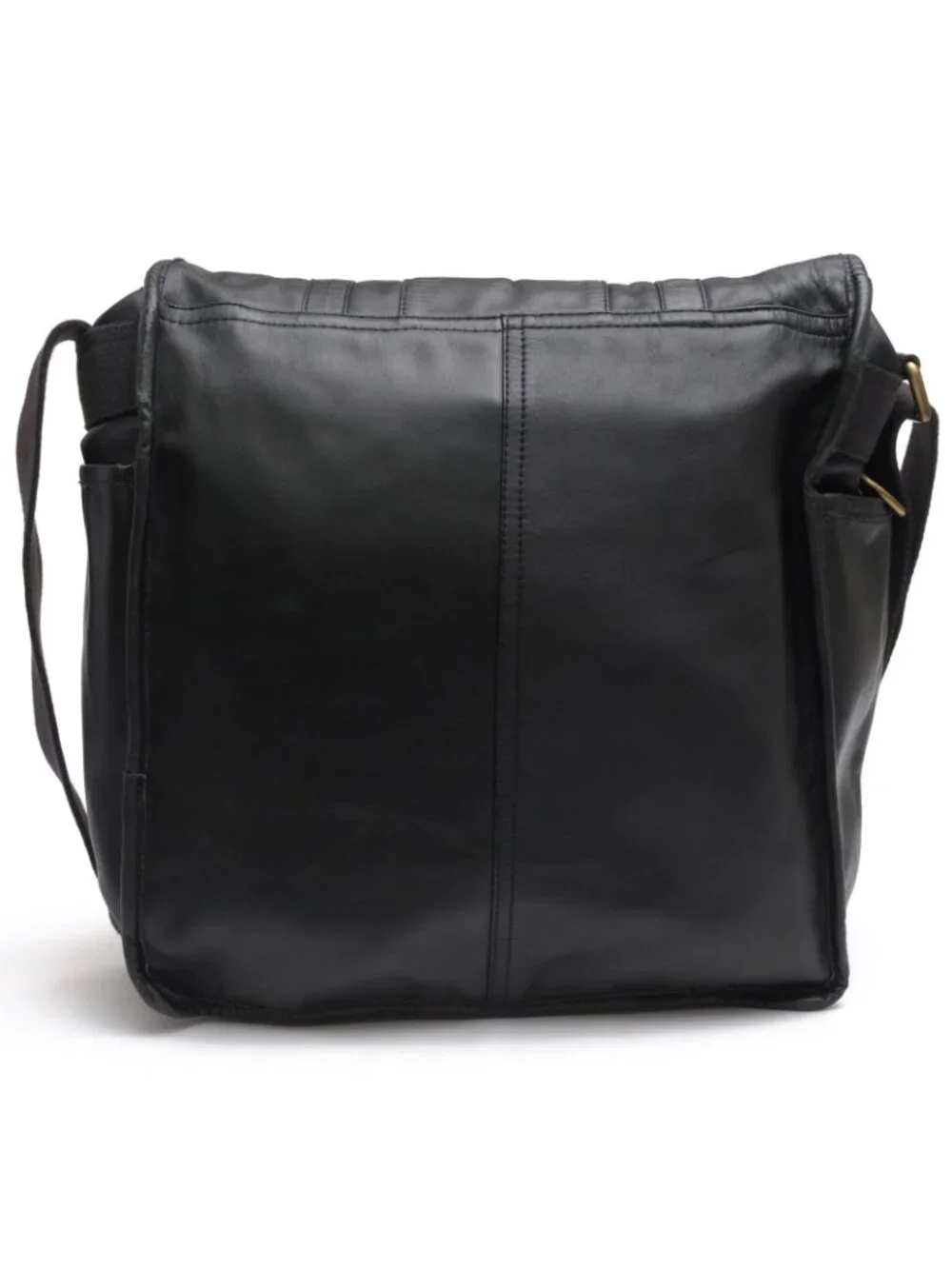 Dolce & Gabbana Shoulder Bag Leather Black DG Logo Vintage Wash